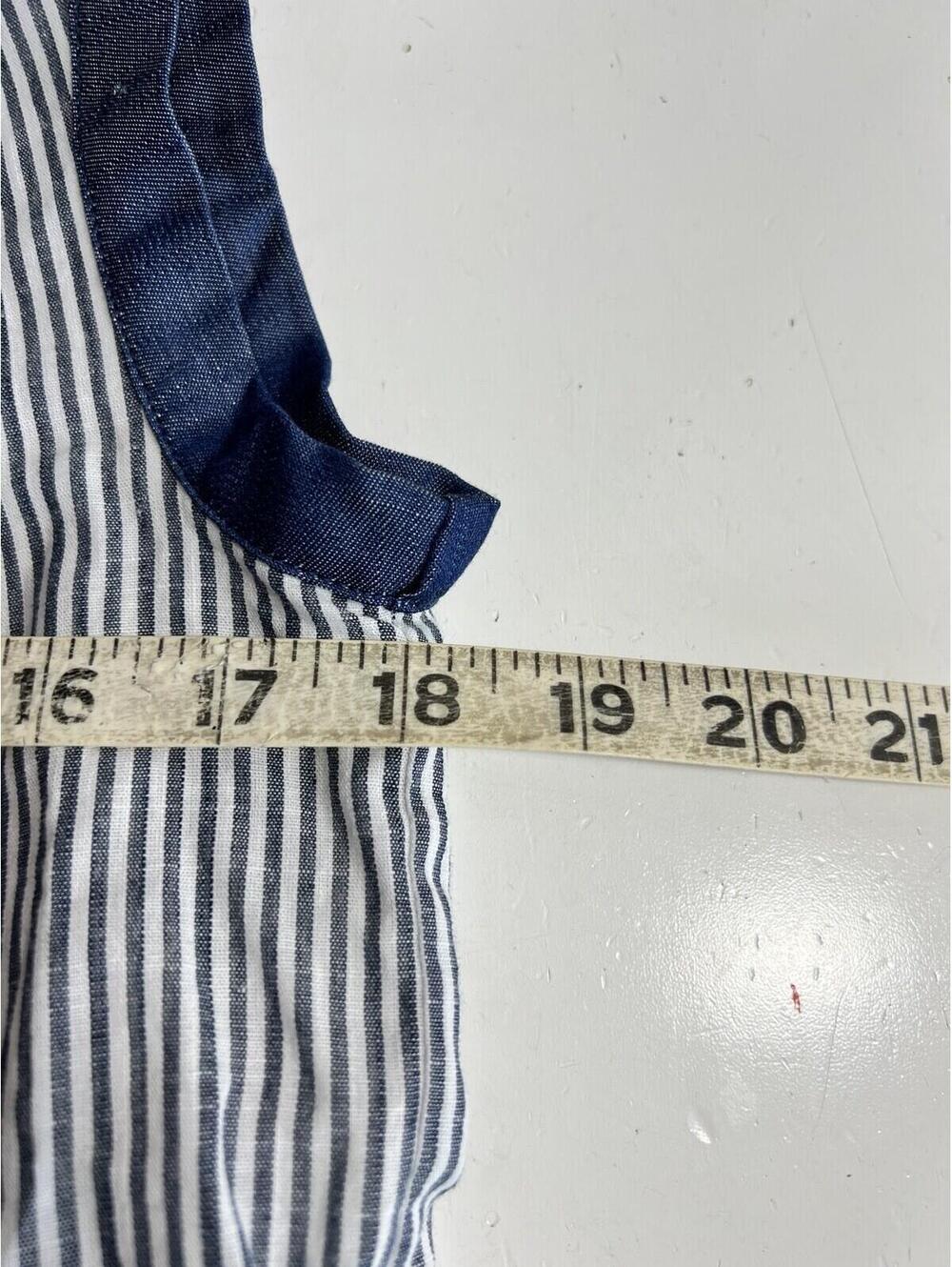 Savanna Jane Vibrant Embroidered Blue Striped Dress Size Small Boho Cowgirl - Picture 9 of 9